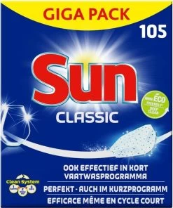 SUN® Sun Vaatwastabletten Classic - 105 Stuks - Voordeelverpakking 18 SUN® Sun Vaatwastabletten Classic - 105 Stuks - Voordeelverpakking -Leven Producten Winkel 1003x1200