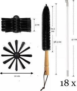Schoorsteenveegset - 8 Meter - 2 Borstelkoppen - Professioneel - Schoorsteen Borstel - Veegkit - Haardset Voor Houtkachel - Flexibel - Schoorsteenveger - Pelletkachel Accessoires - Schoorsteen Reiniger - Geschikt Voor Boormachines -Leven Producten Winkel 1016x1200 1
