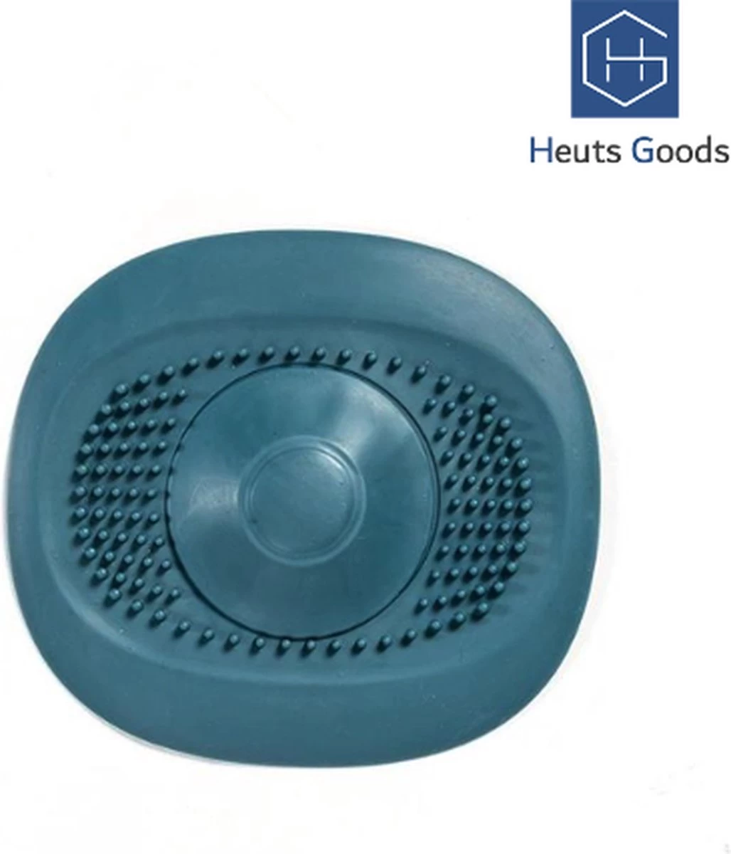 Heuts Goods - Gootsteenzeef - Gootsteenstop - Afvoerzeef - Afvoerstop - Spoelbal - Bad - Douchebak - Keuken - Wasbak - Badkuip - Siliconen - Donkerblauw 13 Heuts Goods - Gootsteenzeef - Gootsteenstop - Afvoerzeef - Afvoerstop - Spoelbal - Bad - Douchebak - Keuken - Wasbak - Badkuip - Siliconen - Donkerblauw - Afbeelding 11