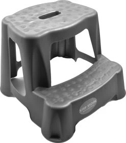 Grijs Kinderkrukje/opstapje Met 2 Treden 35 Cm - Keuken/badkamer Krukjes/opstapjes Voor Kinderen -Leven Producten Winkel 1059x1200