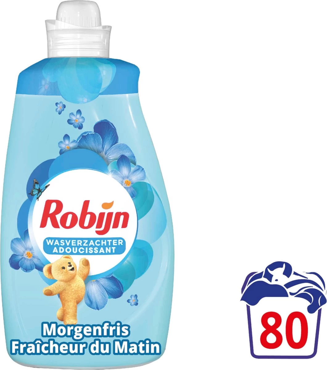 Robijn Wasverzachter - Morgenfris - Voordeelverpakking 4 X 80 Wasbeurten 5 Robijn Wasverzachter - Morgenfris - Voordeelverpakking 4 X 80 Wasbeurten - Afbeelding 3