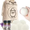 FAVE Drogerballen XL - 6 Stuks - Inclusief 2x Lavendelolie & Opbergzakje - Wasbol - Wasballen - Doseerbol - Droogballen - Duurzaam -Leven Producten Winkel 1077x1200