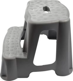 Grijs Kinderkrukje/opstapje Met 2 Treden 35 Cm - Keuken/badkamer Krukjes/opstapjes Voor Kinderen -Leven Producten Winkel 1081x1200 2