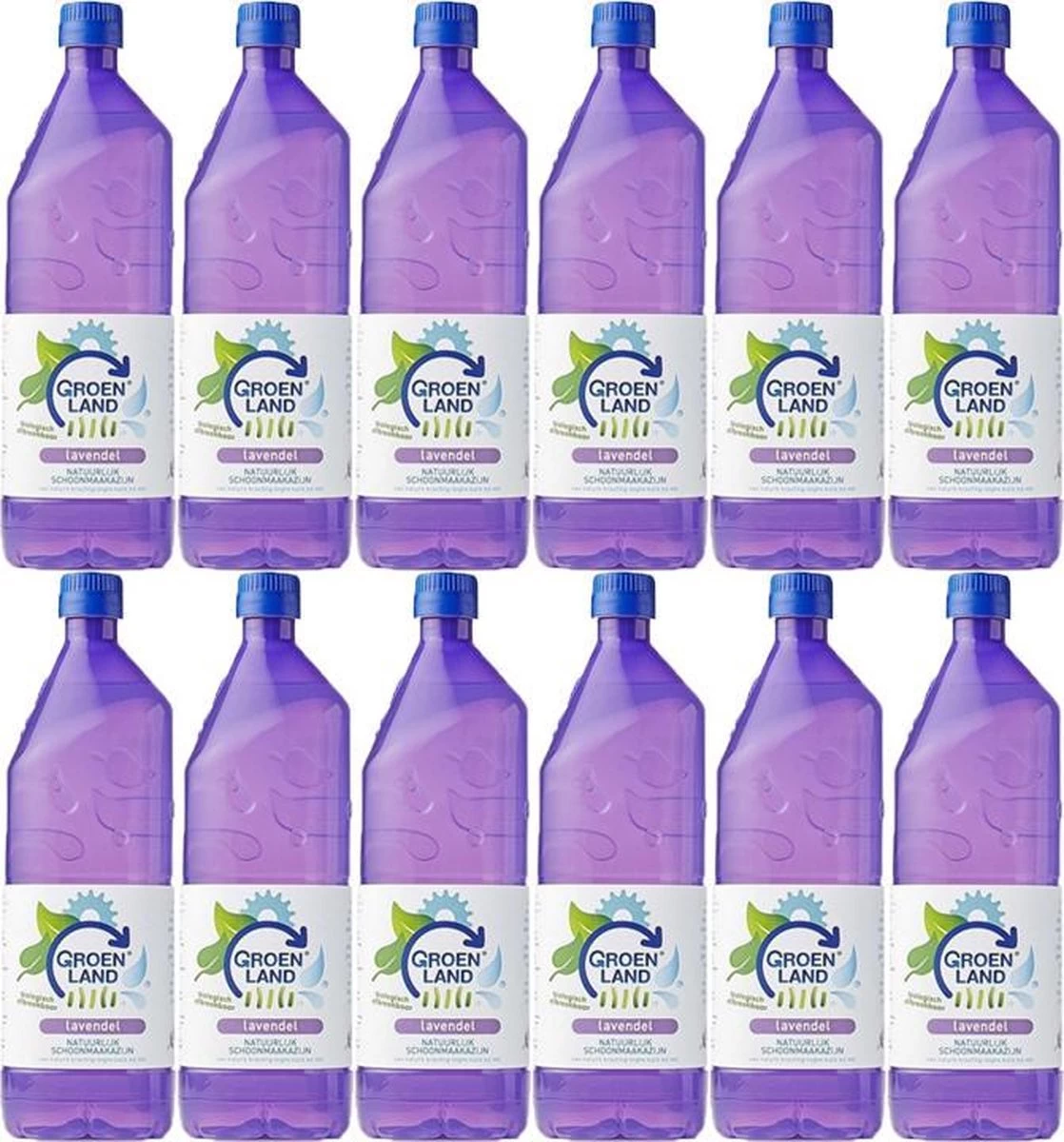 Schoonmaakazijn Groenland Lavendel 1 Liter - Doos A 12 Fles A 1 Liter 3 Schoonmaakazijn Groenland Lavendel 1 Liter - Doos A 12 Fles A 1 Liter
