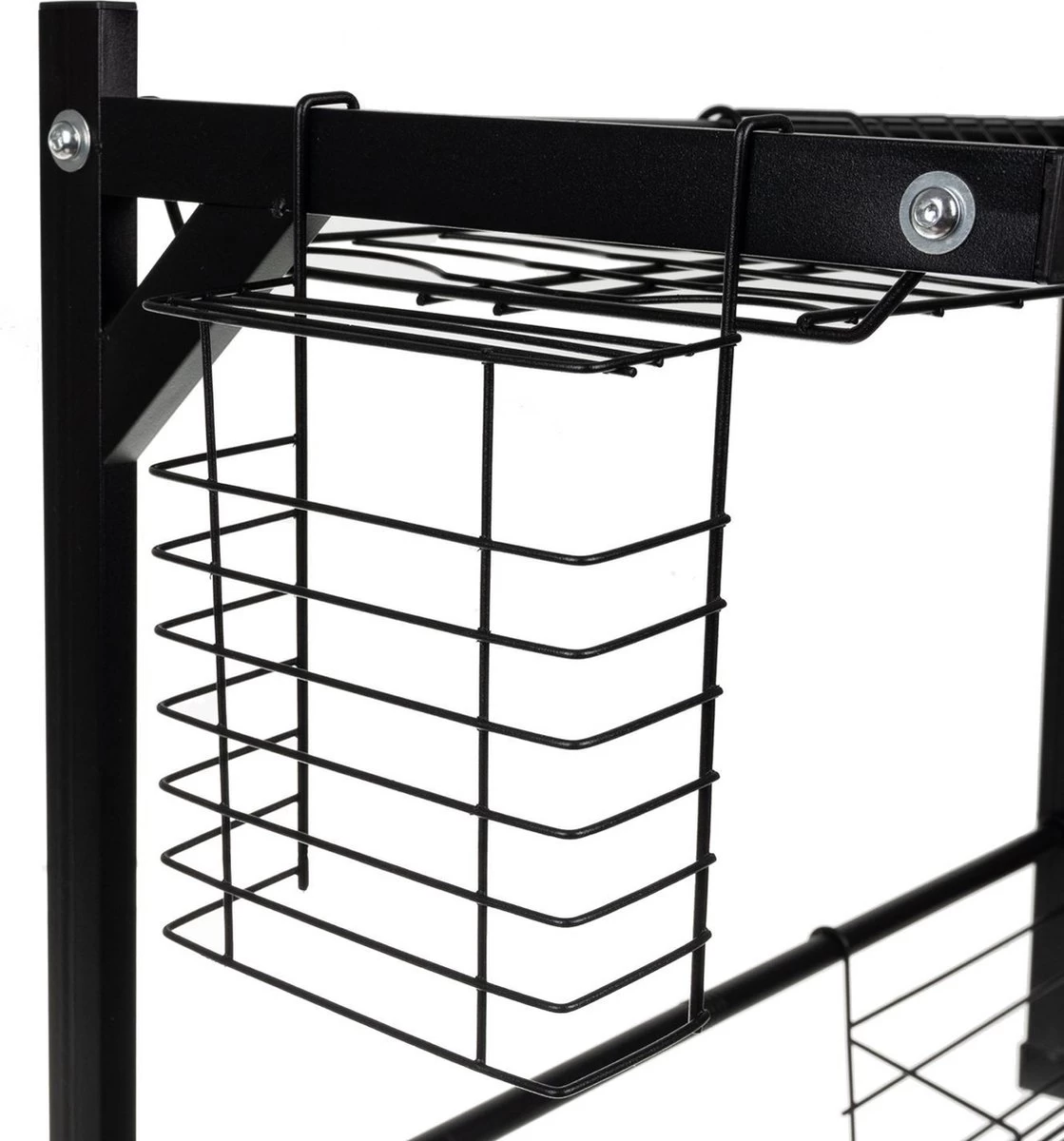 Afdruiprek Droger Zwart Voor Bestek Boven De Gootsteen 65 Cm X 29 Cm X 52 Cm 11 Afdruiprek Droger Zwart Voor Bestek Boven De Gootsteen 65 Cm X 29 Cm X 52 Cm - Afbeelding 9