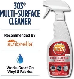 303® Multi-Surface Cleaner - 946 Ml | Veilig Voor Alle Soorten Bekleding En Vinyl. Vlekken Verdwijnen Binnen Enkele Minuten En Verkleurde Oppervlakken Komen Weer Tot Leven. -Leven Producten Winkel 1121x1200