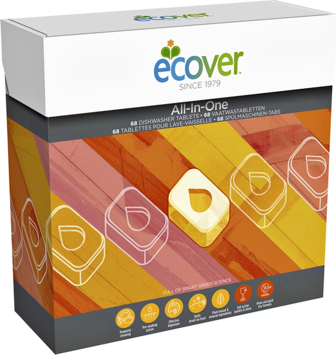 Ecover - Vaatwastabletten All In One - 68 Tabs 3 Ecover - Vaatwastabletten All In One - 68 Tabs