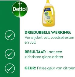 Dettol - Power & Fresh - Allesreiniger - Citrus - 3 X 4 Liter -Leven Producten Winkel 1175x1200 2