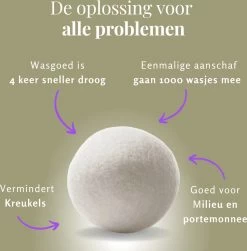 Goodlifehacks Originele XL 6 Stuks Drogerballen - Wasbollen - Wasverzachter - Zero Waste Dryerballs - Duurzaam - Herbruikbare Droogballen - Wit & Grijs - Energie Besparen -Leven Producten Winkel 1182x1200