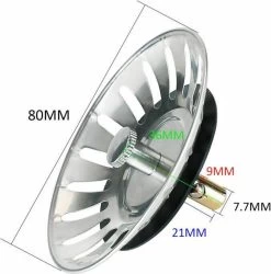 Afvoerzeef Roestvrijstaal - Gootsteen Zeef - Gootsteen Stopper - RVS - 80mm 9 Afvoerzeef Roestvrijstaal - Gootsteen Zeef - Gootsteen Stopper - RVS - 80mm -Leven Producten Winkel 1184x1200