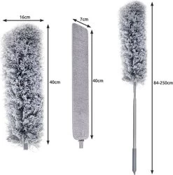 Eleganca Telescopische Plumeau Met Telescoopsteel Met 2 Koppen - 84 Tot 250 Cm - Uitschuifbaar - Ragebol - Stoffer - Lichtgewicht 10 Eleganca Telescopische Plumeau Met Telescoopsteel Met 2 Koppen - 84 Tot 250 Cm - Uitschuifbaar - Ragebol - Stoffer - Lichtgewicht -Leven Producten Winkel 1190x1200 9