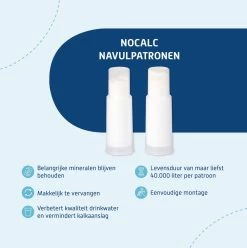 NoCalc Navulpatronen - 2 Stuks - Gebruik I.c.m. Electronic Sensor - Waterontharder - Waterontkalker -Leven Producten Winkel 1196x1200 1