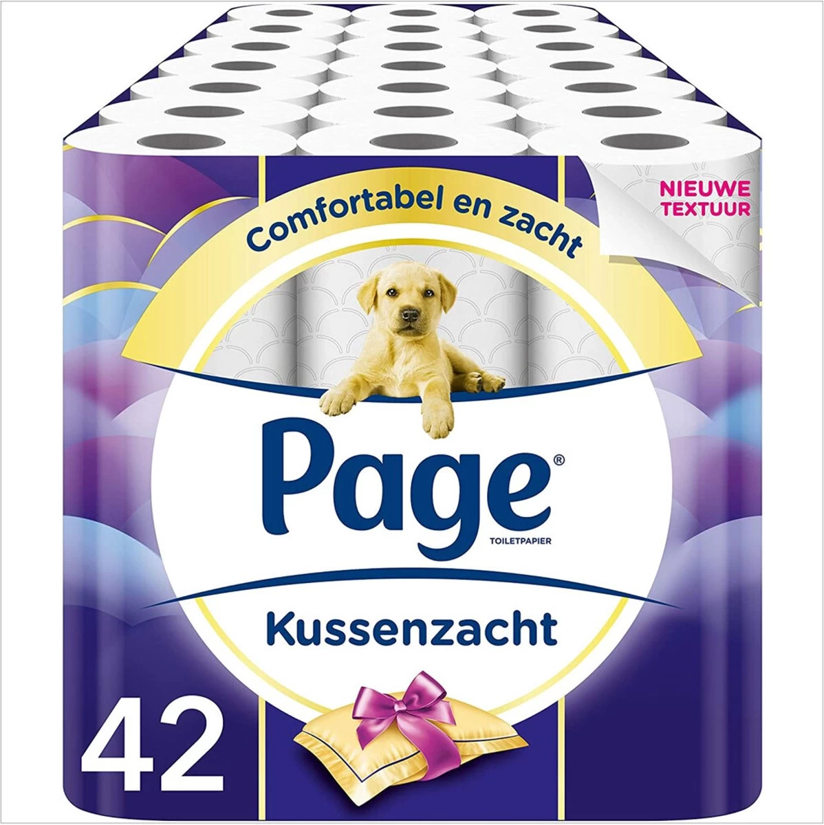 Page Toiletpapier - 42 Rollen - Kussenzacht Wc Papier (3-laags) - Voordeelverpakking 12 Page Toiletpapier - 42 Rollen - Kussenzacht Wc Papier (3-laags) - Voordeelverpakking - Afbeelding 10