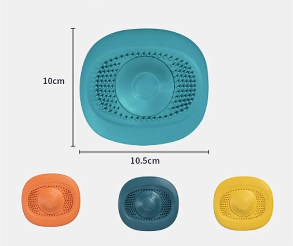 Heuts Goods - Gootsteenzeef - Gootsteenstop - Afvoerzeef - Afvoerstop - Spoelbal - Bad - Douchebak - Keuken - Wasbak - Badkuip - Siliconen - Donkerblauw 10 Heuts Goods - Gootsteenzeef - Gootsteenstop - Afvoerzeef - Afvoerstop - Spoelbal - Bad - Douchebak - Keuken - Wasbak - Badkuip - Siliconen - Donkerblauw - Afbeelding 8