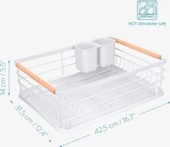Navaris Afdruiprek Met Uitneembare Bestekhouder - Afwasrek Met Losse Lekbak - Vaatwasrek Met Plateau - Voor Bestek, Borden, Schalen En Pannen 13 Navaris Afdruiprek Met Uitneembare Bestekhouder - Afwasrek Met Losse Lekbak - Vaatwasrek Met Plateau - Voor Bestek, Borden, Schalen En Pannen -Leven Producten Winkel 1200x1040 1