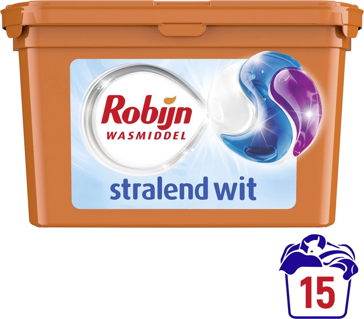 Robijn Wascapsules - 3-in-1 - Stralend Wit - 15 Stuks 3 Robijn Wascapsules - 3-in-1 - Stralend Wit - 15 Stuks
