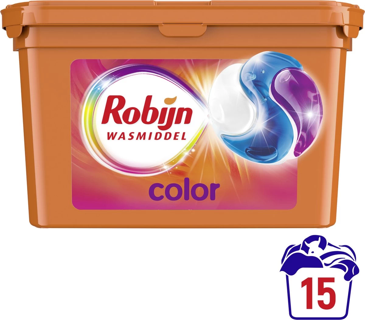 Robijn Wascapsules 3-in-1 Color 15 Stuks 3 Robijn Wascapsules 3-in-1 Color 15 Stuks