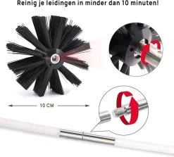 Kibani Schoorsteenborstel 9 Meter - Schoorsteenreiniger - Schoorsteenveger - Schoorsteenveegset - Schoorsteen Borstel - Veegkit - Borstelset Voor Boormachine - Boormachine -Leven Producten Winkel 1200x1085 1