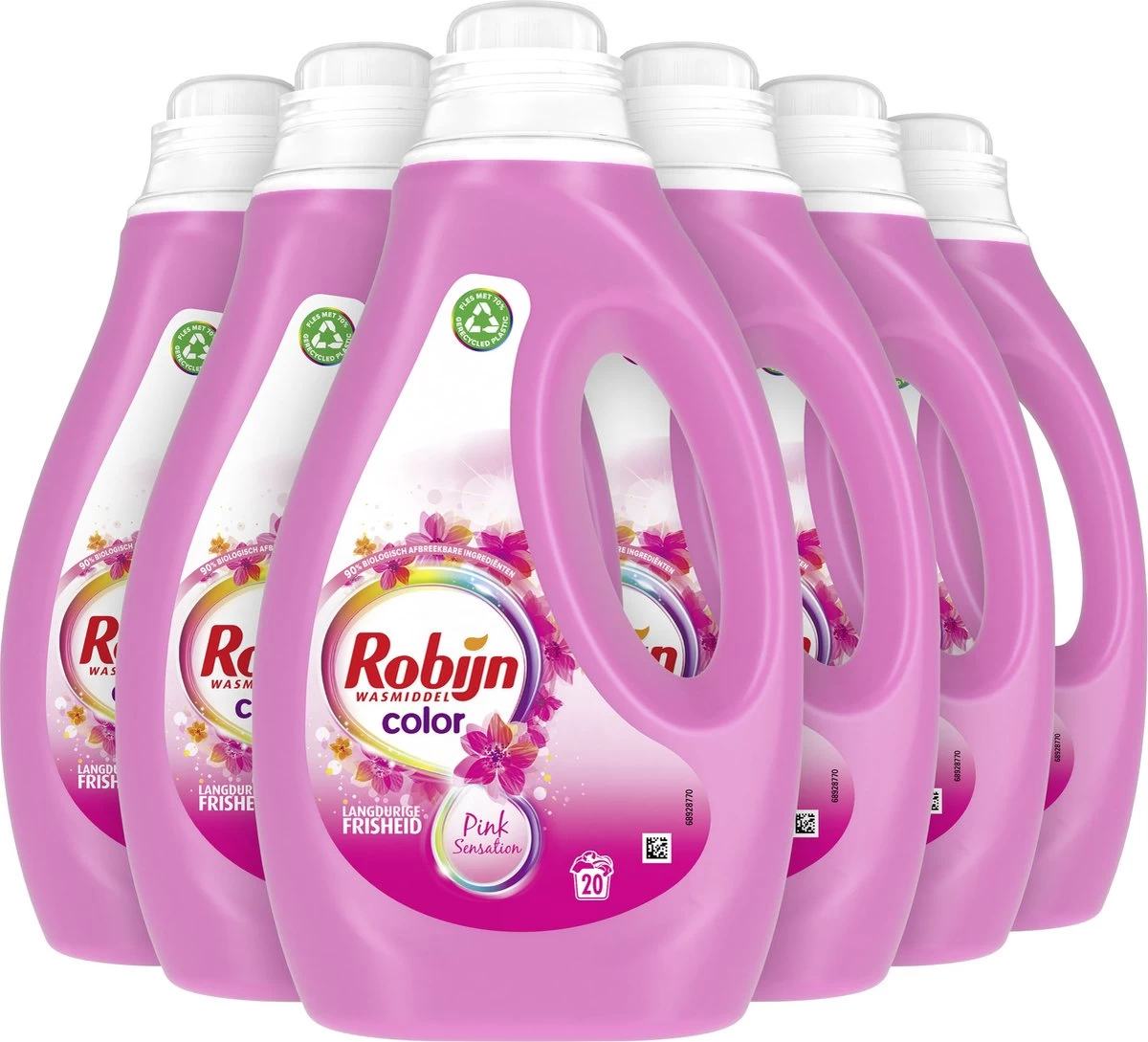 Robijn Color Pink Sensation Vloeibaar Wasmiddel - 6 X 20 Wasbeurten - Voordeelverpakking 4 Robijn Color Pink Sensation Vloeibaar Wasmiddel - 6 X 20 Wasbeurten - Voordeelverpakking - Afbeelding 2