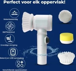 B-care Magic Brush - Elektrische Multifunctionele Schoonmaakborstel - 7 Opzetstukken - Wasborstel - Poetsmachine - Schrobborstel - Handborstel - Werkborstel - Schrobber - Boorborstel - Reinigingsborstel 22 B-care Magic Brush - Elektrische Multifunctionele Schoonmaakborstel - 7 Opzetstukken - Wasborstel - Poetsmachine - Schrobborstel - Handborstel - Werkborstel - Schrobber - Boorborstel - Reinigingsborstel -Leven Producten Winkel 1200x1112 1