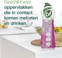 Cif CleanBoost Cream Pink Schuurmiddel - 8 X 750 Ml - Voordeelverpakking -Leven Producten Winkel 1200x1118