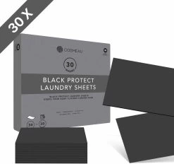 Cosmeau Zwart Donkere Was Color Protect Wasstrips 30 Wasbeurten Wasvellen Sheets Eco Laundry Strips