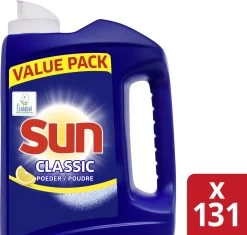SUN® Sun Vaatwaspoeder - Citroen 131 Vaatwasbeurten - 4 Stuks -Leven Producten Winkel 1200x1140