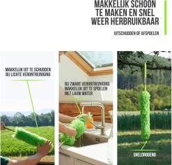 Strex Telescopische Plumeau Set Met Telescoopsteel - 60 Tot 140 Cm - Uitschuifbaar - Flexibel - Microvezel Ragebol - 5-Delige Schoonmaak Set -Leven Producten Winkel 1200x1146 1