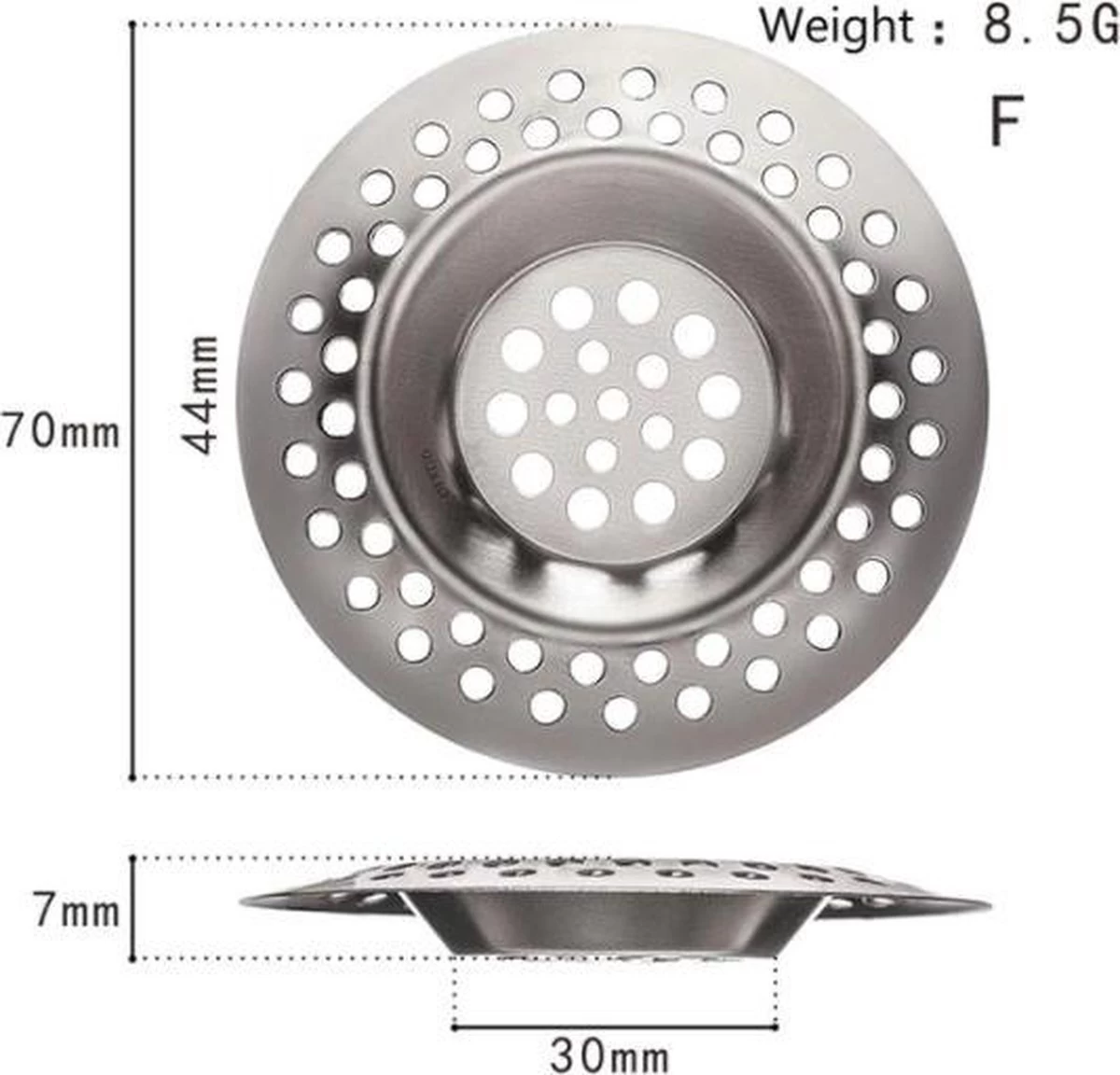 Merkloos Korfplug - 1 Stuk - RVS Afvoerstop - Afvoerzeef - Gootsteenzeef - Afvoerplug - Zeefje - Keuken - Korfzeef - Zeefje Voor In De Spoelbak - Keuken - Luxe Afvoerstop - Gootsteenstop - Zeef Voor Gootsteen - Plug 3 Merkloos Korfplug - 1 Stuk - RVS Afvoerstop - Afvoerzeef - Gootsteenzeef - Afvoerplug - Zeefje - Keuken - Korfzeef - Zeefje Voor In De Spoelbak - Keuken - Luxe Afvoerstop - Gootsteenstop - Zeef Voor Gootsteen - Plug