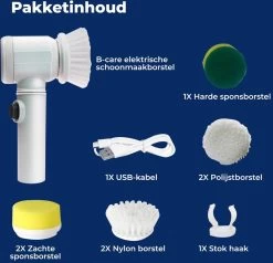 B-care Magic Brush - Elektrische Multifunctionele Schoonmaakborstel - 7 Opzetstukken - Wasborstel - Poetsmachine - Schrobborstel - Handborstel - Werkborstel - Schrobber - Boorborstel - Reinigingsborstel 20 B-care Magic Brush - Elektrische Multifunctionele Schoonmaakborstel - 7 Opzetstukken - Wasborstel - Poetsmachine - Schrobborstel - Handborstel - Werkborstel - Schrobber - Boorborstel - Reinigingsborstel -Leven Producten Winkel 1200x1155 4