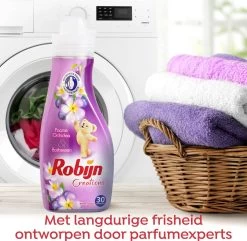 Robijn Creations Paarse Orchidee & Bosbessen Wasverzachter - 8 X 30 Wasbeurten - Voordeelverpakking -Leven Producten Winkel 1200x1169 2