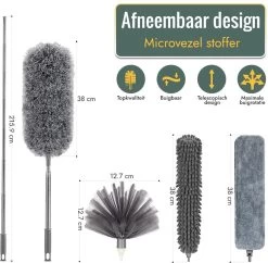 Livv Goods Telescopische Plumeau Set Met Telescoopsteel - 5 In 1 - Tot 250 Cm Uitschuifbaar - Duster - Stoffer 15 Livv Goods Telescopische Plumeau Set Met Telescoopsteel - 5 In 1 - Tot 250 Cm Uitschuifbaar - Duster - Stoffer -Leven Producten Winkel 1200x1174 6