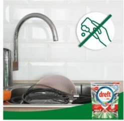 Dreft Platinum Plus All In One - Vaatwastabletten - Citroen - Voordeelverpakking 5 X 16 Stuks -Leven Producten Winkel 1200x1177 3