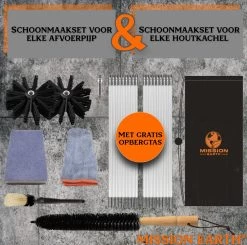 Schoorsteenveegset - 8 Meter - 2 Borstelkoppen - Professioneel - Schoorsteen Borstel - Veegkit - Haardset Voor Houtkachel - Flexibel - Schoorsteenveger - Pelletkachel Accessoires - Schoorsteen Reiniger - Geschikt Voor Boormachines -Leven Producten Winkel 1200x1189 6