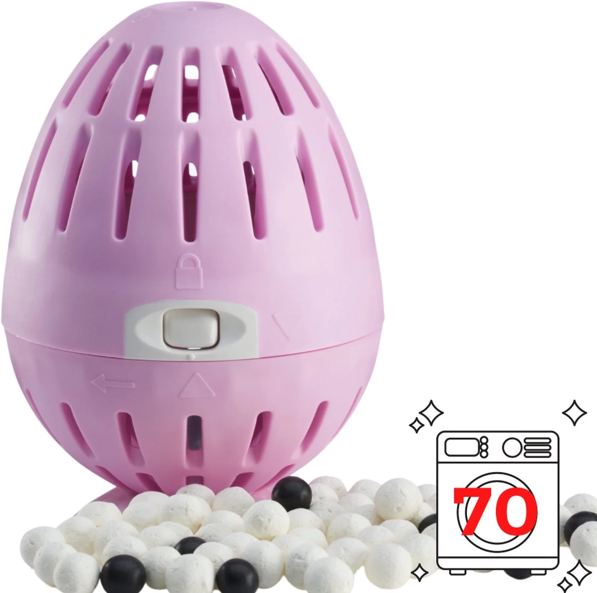 Eco-egg Wasbol Springbloesem 70 - Wasbeurten 9 Eco-egg Wasbol Springbloesem 70 - Wasbeurten - Afbeelding 7