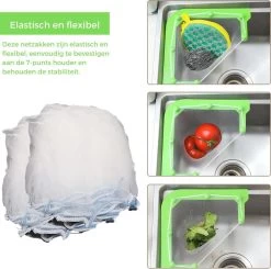 Merkloos Gootsteen Organizer - Gootsteen Afval Netje - Gootsteenontstopper - Spoelbak - Incl. 50 Netjes 15 Merkloos Gootsteen Organizer - Gootsteen Afval Netje - Gootsteenontstopper - Spoelbak - Incl. 50 Netjes -Leven Producten Winkel 1200x1191 5