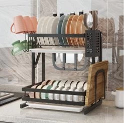 Doogo® Afdruiprek Met Lekbak 2 Laags – Inklapbaar - Muur Hangen Mogelijke - Afwasrek – Met 2 Lekbakken – Extra Accessories Voor Servies En Snijplanken - RVS 23 Doogo® Afdruiprek Met Lekbak 2 Laags – Inklapbaar - Muur Hangen Mogelijke - Afwasrek – Met 2 Lekbakken – Extra Accessories Voor Servies En Snijplanken - RVS -Leven Producten Winkel 1200x1195 5