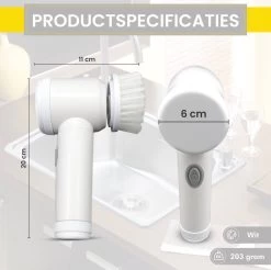 Lenga Elektrische Schoonmaakborstel - 5 In 1 Borstel - Oplaadbaar - Wasborstel - Schoonmaakmiddelen - Schrobborstels 13 Lenga Elektrische Schoonmaakborstel - 5 In 1 Borstel - Oplaadbaar - Wasborstel - Schoonmaakmiddelen - Schrobborstels -Leven Producten Winkel 1200x1197 19