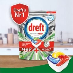 Dreft Platinum Plus All In One Fresh Herbal Breeze - 90 Vaatwascapsules -Leven Producten Winkel 1200x1197 6