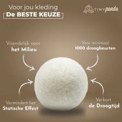 Merkloos Droger Ballen XL 8 Stuks – Zero Waste Dryer Balls - Duurzaam – Wasverzachter – Herbruikbare Drogerballen – Droogt De Was Sneller – Tiny Panda 14 Merkloos Droger Ballen XL 8 Stuks – Zero Waste Dryer Balls - Duurzaam – Wasverzachter – Herbruikbare Drogerballen – Droogt De Was Sneller – Tiny Panda -Leven Producten Winkel 1200x1199 12