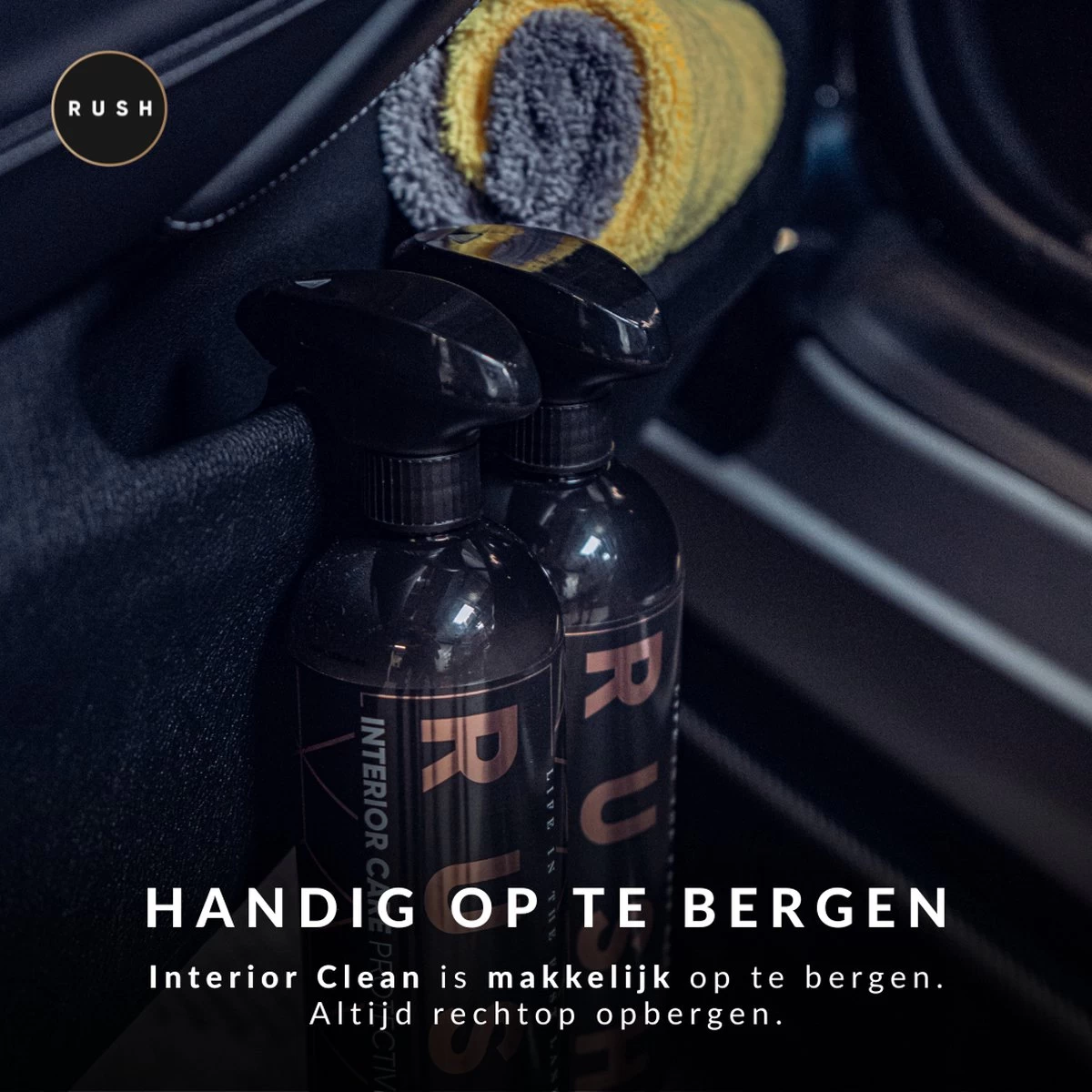 RUSH Bekleding Reiniger - Interieur Reiniger - Auto Wassen - Schoonmaken - Auto Accessories - Interior Clean 750ml 12 RUSH Bekleding Reiniger - Interieur Reiniger - Auto Wassen - Schoonmaken - Auto Accessories - Interior Clean 750ml - Afbeelding 10