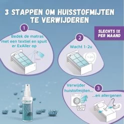 Exaller Anti Huisstofmijt Spray 150ml - 100% Natuurlijk Huismijt Bestrijder - Klinisch Getest - Behandeling En Preventie Van Huisstofmijtallergie 7 Exaller Anti Huisstofmijt Spray 150ml - 100% Natuurlijk Huismijt Bestrijder - Klinisch Getest - Behandeling En Preventie Van Huisstofmijtallergie -Leven Producten Winkel 1200x1200 1108