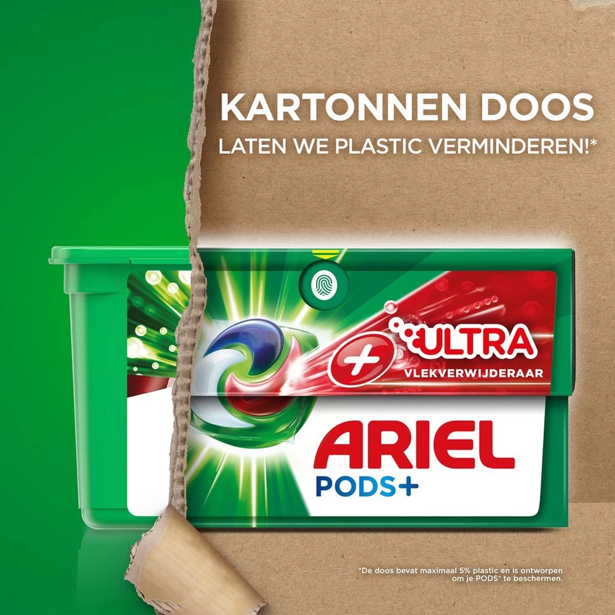 Ariel Wasmiddel Pods +Ultra Vlekverwijderaar - 4 X 20 Wasbeurten Voordeelverpakking 5 Ariel Wasmiddel Pods +Ultra Vlekverwijderaar - 4 X 20 Wasbeurten Voordeelverpakking - Afbeelding 3