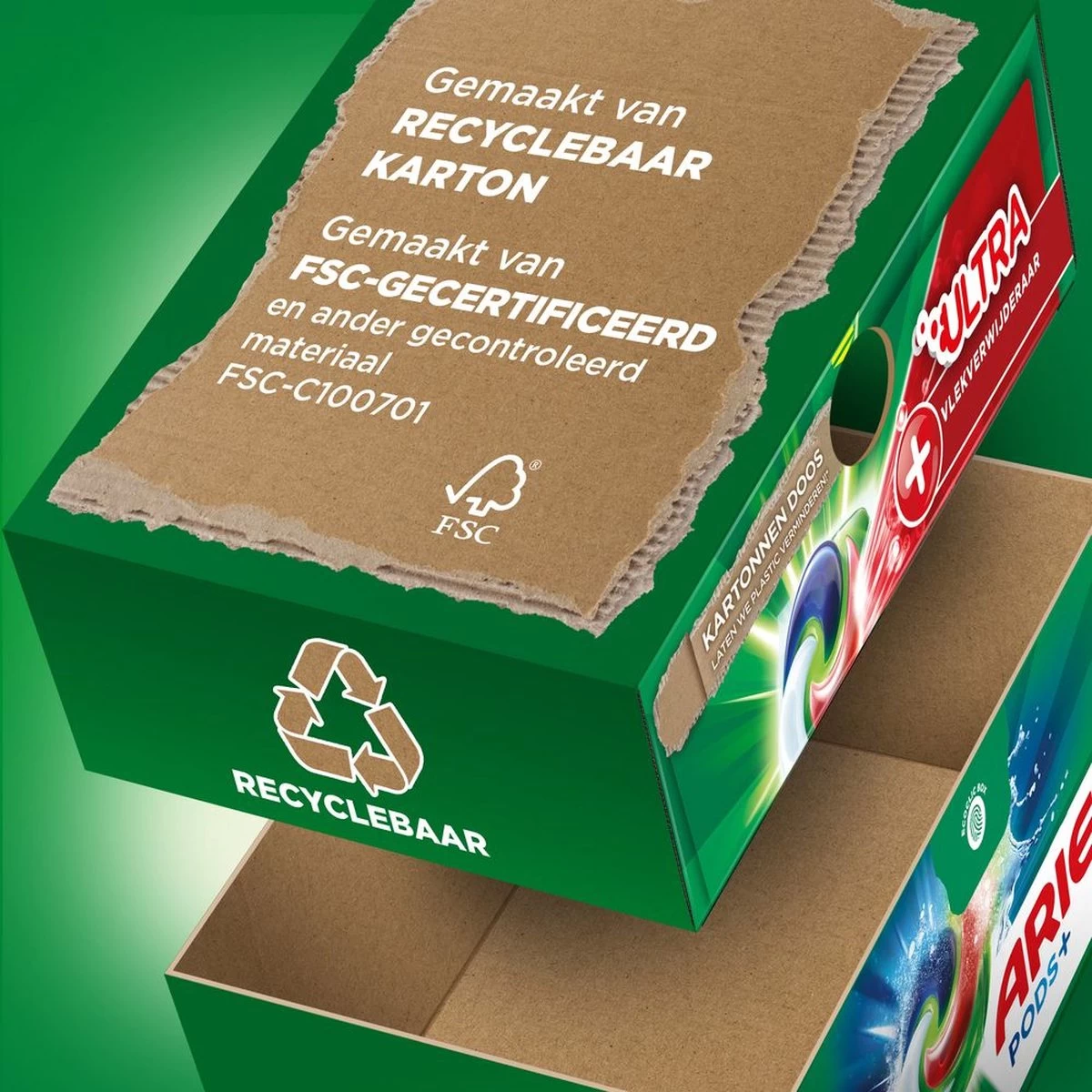 Ariel Wasmiddel Pods +Ultra Vlekverwijderaar - 4 X 20 Wasbeurten Voordeelverpakking 8 Ariel Wasmiddel Pods +Ultra Vlekverwijderaar - 4 X 20 Wasbeurten Voordeelverpakking - Afbeelding 6