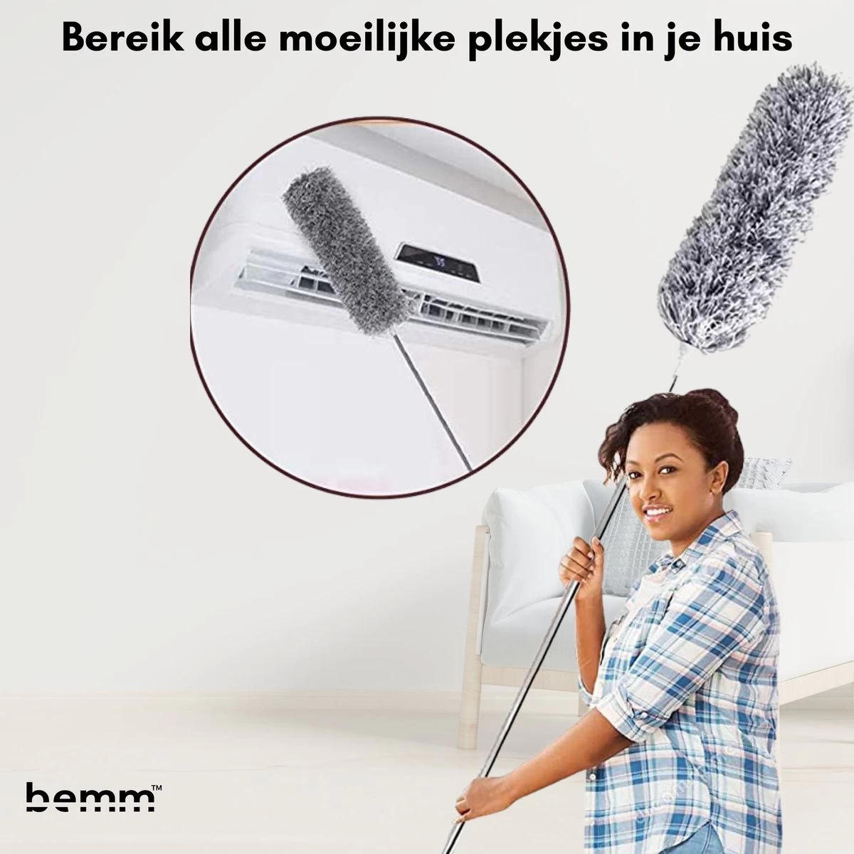 Plumeau - 280 Cm - Uitschuifbaar - Ragebol - Wasbaar - 360° - Flexibel 5 Plumeau - 280 Cm - Uitschuifbaar - Ragebol - Wasbaar - 360° - Flexibel - Afbeelding 3