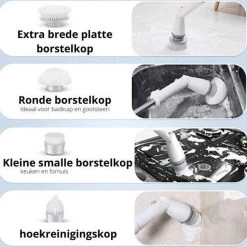 Elektrische Scrubber - Veelzijdige Schrobborstel - Elektrische Schoonmaakborstel - Binnen En Buiten Schoonmaken -Leven Producten Winkel 1200x1200 1292