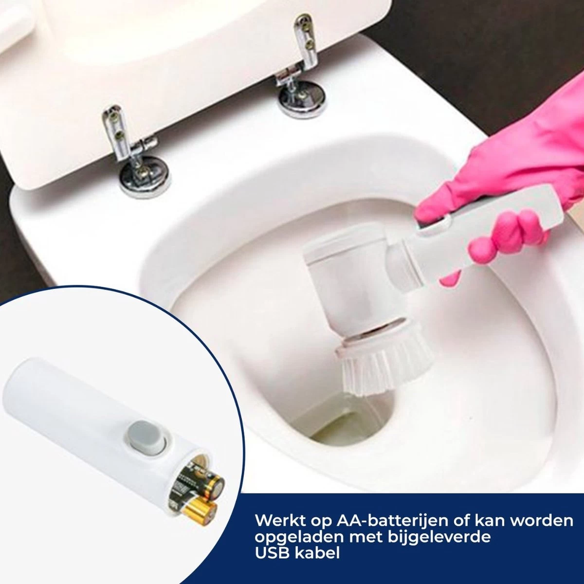 B-care Magic Brush - Elektrische Multifunctionele Schoonmaakborstel - 7 Opzetstukken - Wasborstel - Poetsmachine - Schrobborstel - Handborstel - Werkborstel - Schrobber - Boorborstel - Reinigingsborstel 6 B-care Magic Brush - Elektrische Multifunctionele Schoonmaakborstel - 7 Opzetstukken - Wasborstel - Poetsmachine - Schrobborstel - Handborstel - Werkborstel - Schrobber - Boorborstel - Reinigingsborstel - Afbeelding 4