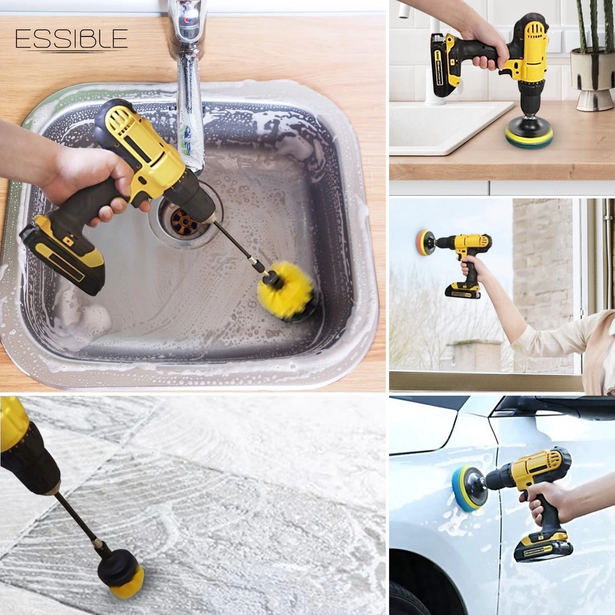 ESSIBLE Borstelboor - Set 20 Stuks - Schrobborstel - Polypropyleen - Borstel Boormachine - Schrobborstel - Schuurborstel - Automatische Reiniging - 20 Delige Borstelset Voor Boormachine 8 ESSIBLE Borstelboor - Set 20 Stuks - Schrobborstel - Polypropyleen - Borstel Boormachine - Schrobborstel - Schuurborstel - Automatische Reiniging - 20 Delige Borstelset Voor Boormachine - Afbeelding 6