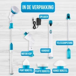 Strex Elektrische Schoonmaakborstel - Draadloze Schrobborstel - Schrobber - 3 Opzetstukken - Telescoopsteel - Poetsmachine Met Krachtige Accu 17 Strex Elektrische Schoonmaakborstel - Draadloze Schrobborstel - Schrobber - 3 Opzetstukken - Telescoopsteel - Poetsmachine Met Krachtige Accu -Leven Producten Winkel 1200x1200 1323
