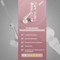 GoScrub® Elektrische Schoonmaakborstel – Elektrische Schrobber - Schrobborstel – Voor Badkamer Of Keuken – Schrobber Met Steel – Luiwagen – Polijstmachine - Roze 20 GoScrub® Elektrische Schoonmaakborstel – Elektrische Schrobber - Schrobborstel – Voor Badkamer Of Keuken – Schrobber Met Steel – Luiwagen – Polijstmachine - Roze -Leven Producten Winkel 1200x1200 1344